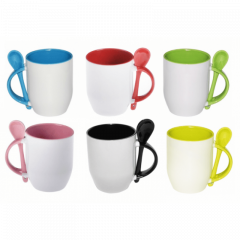 Caneca Com Colher para sublimação