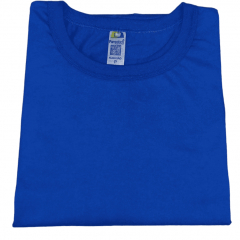 Camiseta Algodão Azul Royal - Alta gramatura 100%