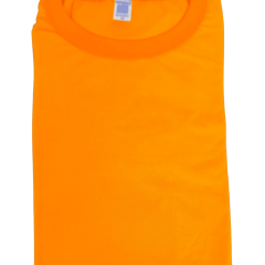 Camiseta Algodão Laranja - Alta gramatura 100%