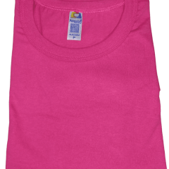 Camiseta Algodão Rosa Pink - Alta gramatura 100%