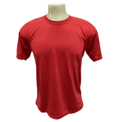 Camiseta Poliéster Vermelha Adulto