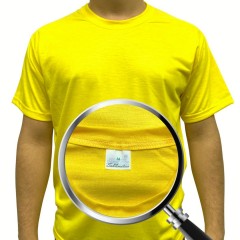 Camiseta Poliéster Amarelo bandeira  - LINHA SUBLIMÁTICA