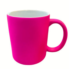 CANECA CERÂMICA FOSCA PINK NEON Premium importada