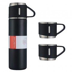 Garrafa Térmica 500ml com canecas inox