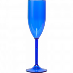 Taça espumante / champanhe acrílico - transfer laser 215ml