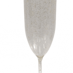 Taça Champanhe Cristal glitter dourado