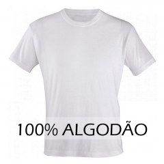 Camiseta de Algodão Branca