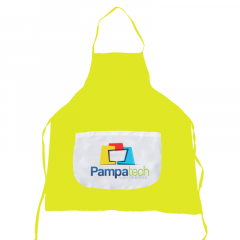 Avental Amarelo - Bolso Branco