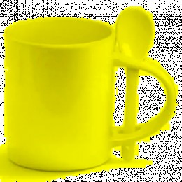 Caneca Branca com colher