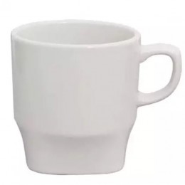 Caneca Branca Perla Base Curva 240ml