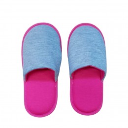 Pantufa para sublimação cinza mescla com ROSA adulto