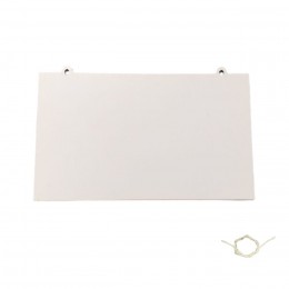 Placa Retangular com Sisal em MDF (15x25cm)