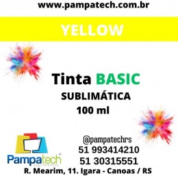 Tinta Sublimática 100ml Yellow BASIC - custo benefício