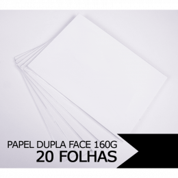 Papel Fotográfico Glossy Dupla Face A4 160g - 20 folhas