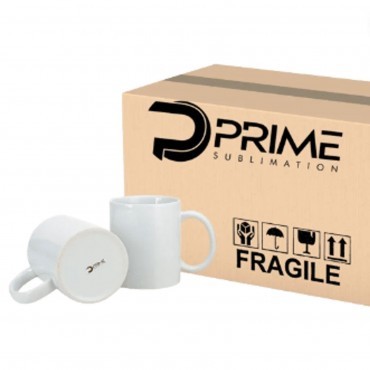 Caneca Branca PRIME cerâmica p/ Sublimação 36 unidades - 325ml Porcelana em Arraial do Cabo
