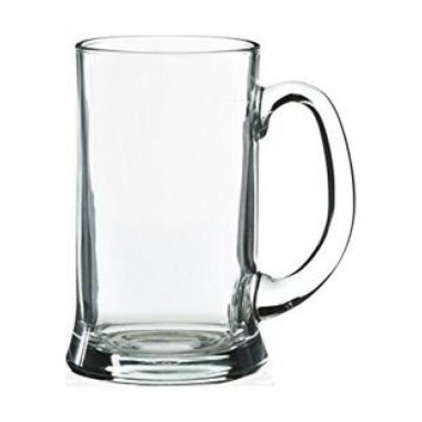 Caneca de Chopp de Vidro transparente - 360 ml