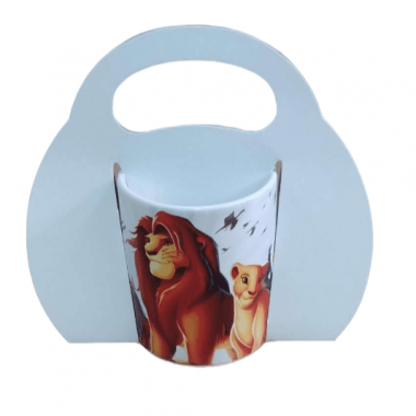 Embalagem caixinha de caneca modelo maletinha