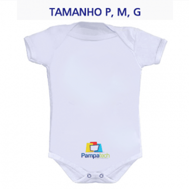 Body LISO Bebê Manga Curta Branco - para sublimação