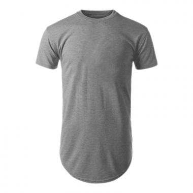 CAMISETA LONGLINE CINZA MESCLA - unisex