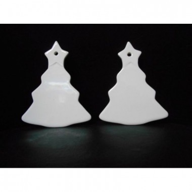 Enfeite de Natal de Cerâmica - Árvore de Natal - 1 unidade