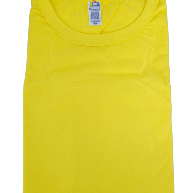 Camiseta Algodão Amarelo Canário - Alta gramatura 100%