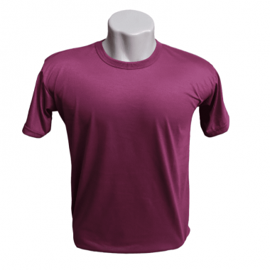 Camiseta Algodão Vinho - Alta gramatura 100%