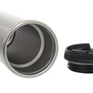 Copo Inox Duplo Branco 350ml