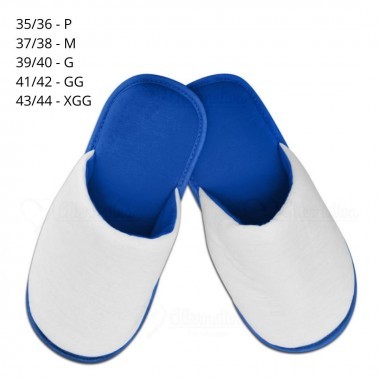 Pantufa Para Sublimação Azul Adulto