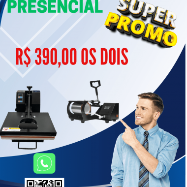 Curso de Sublimação Presencial - Camiseta e Caneca - Desconto especial