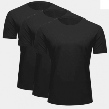 Camiseta Dry Fit Lisa - PRETA