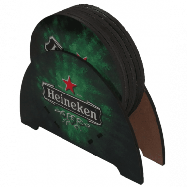 PORTA COPO para sublimação kit suporte + 6 unidades - MDF c/ cortiça