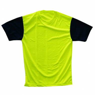 Camiseta amarela c/ manga azul- Dry Fit LISA