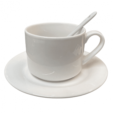 Kit de Xícara com Pires / colher - 210ML