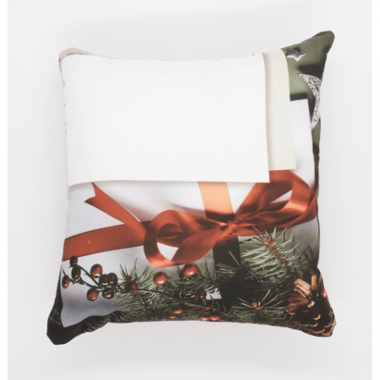 Almofada Cetim sem Laço e Fundo Estampado (capa + enchimento)