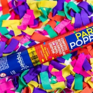 Lança Confete Crepom Party Colorido 30cm