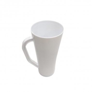 Caneca Copo Long Drink slim com Alça branco 400ml