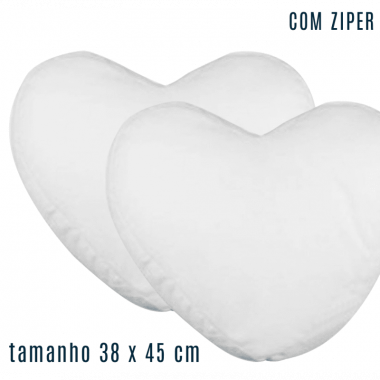 Almofada Coração Grande 38x45 cm (capa + enchimento)