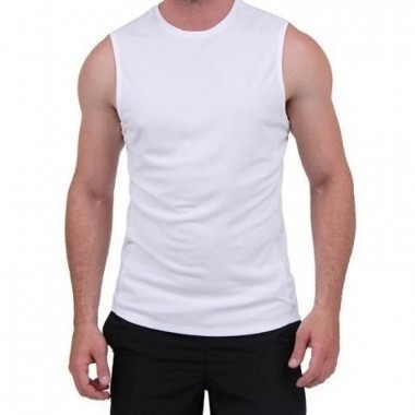 Regata Adulto para Sublimar SEM MANGAS- Tecido Branco