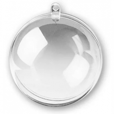 Bolinha bola Acrílico p/ Sublimação ou foto 6,5cm natal lembrancinha