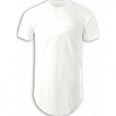 CAMISETA LONGLINE branca Masculina