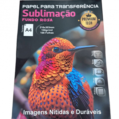 Papel Sublimação Fundo Rosa Premium - Pampatech A3