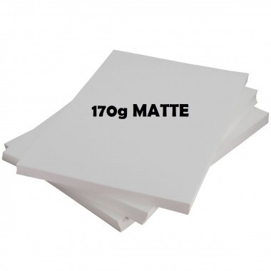 PAPEL MATTE 170G A4 (PACOTE 100 FOLHAS)