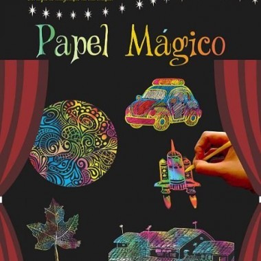 Papel Mágico A4 off paper c/ 5 folhas e bastão