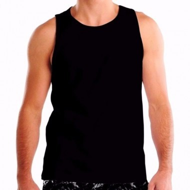 Regata Poliéster Preta - adulto