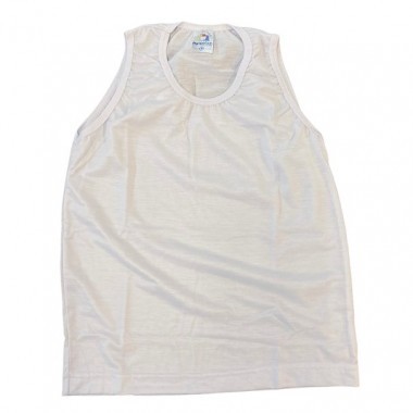 Regata Branca Infantil Poliéster