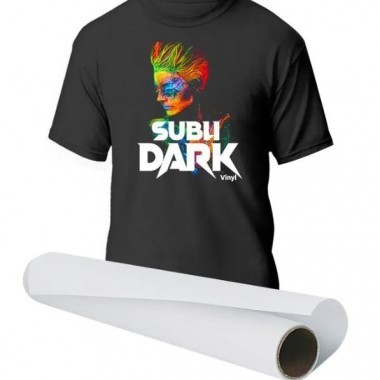 Papel Tranfer SUBLI-DARK Vinyl Inkjet Sublimático A4 1 folha