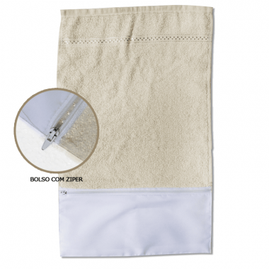 Toalha Porta escova - creme ou branca