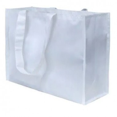 Sacola para Sublimação Poliéster Rígido Fosco Horizontal 29x40cm