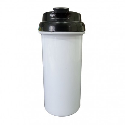 Caneca metal (esmaltada) branca borda preta