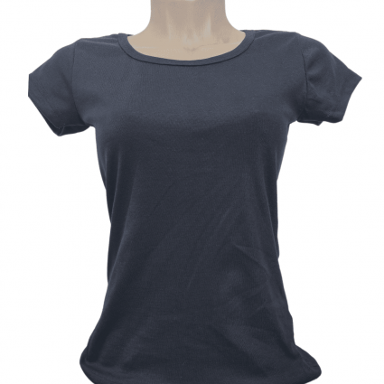 Camiseta Algodão Preta - Alta gramatura 100%